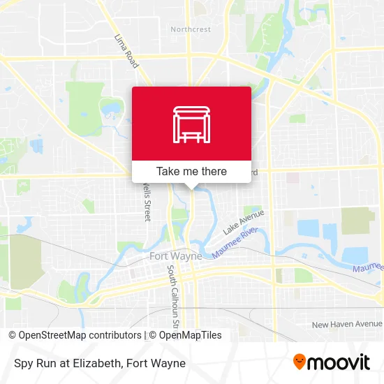 Spy Run at Elizabeth map