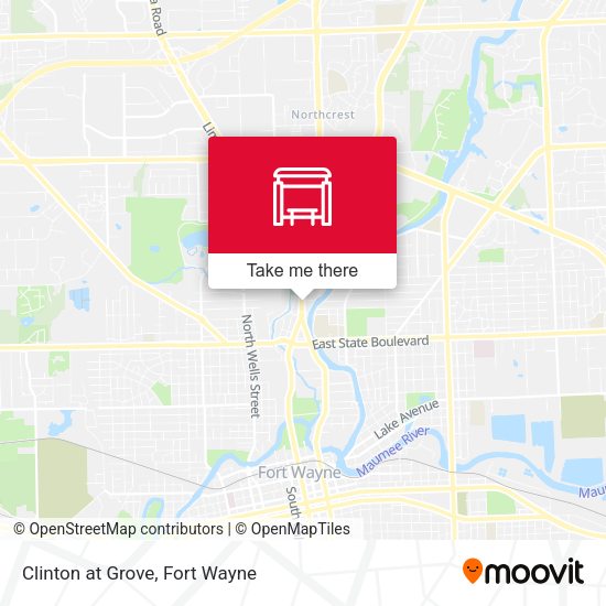 Clinton at Grove map