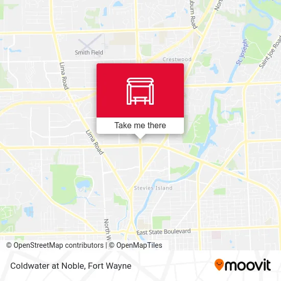 Coldwater at Noble map