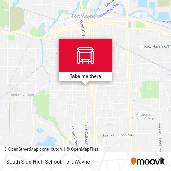 Mapa de South Side High School