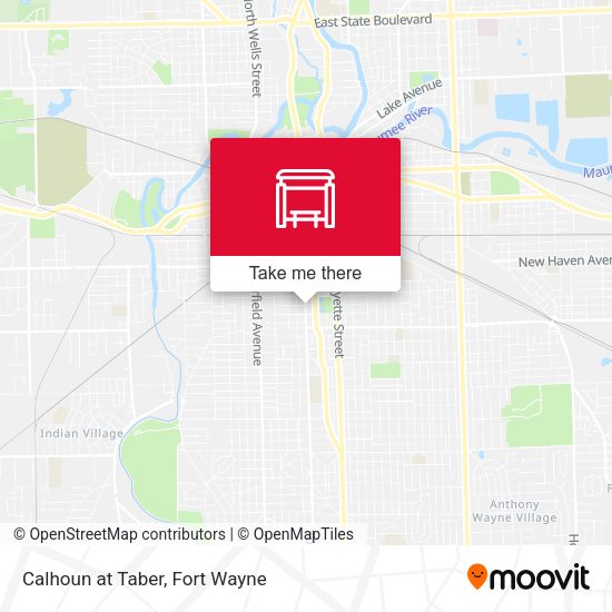 Calhoun at Taber map