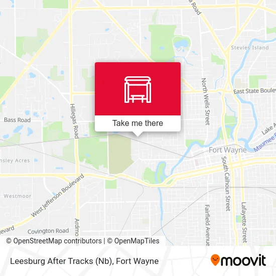 Mapa de Leesburg After Tracks (Nb)