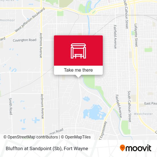 Bluffton at Sandpoint (Sb) map