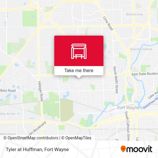 Tyler at Huffman map