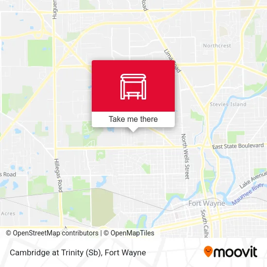 Mapa de Cambridge at Trinity (Sb)