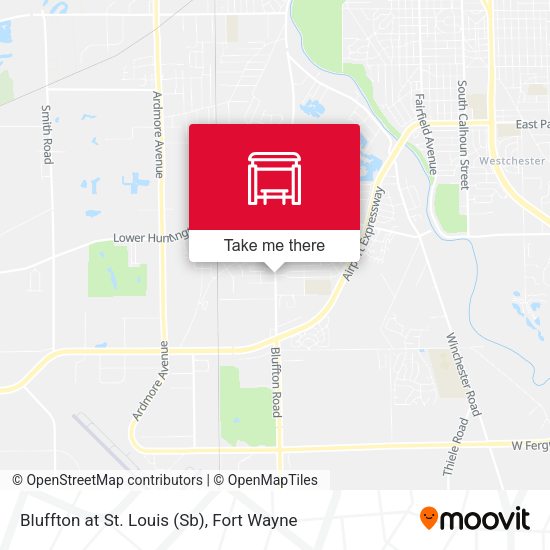 Bluffton at St. Louis (Sb) map