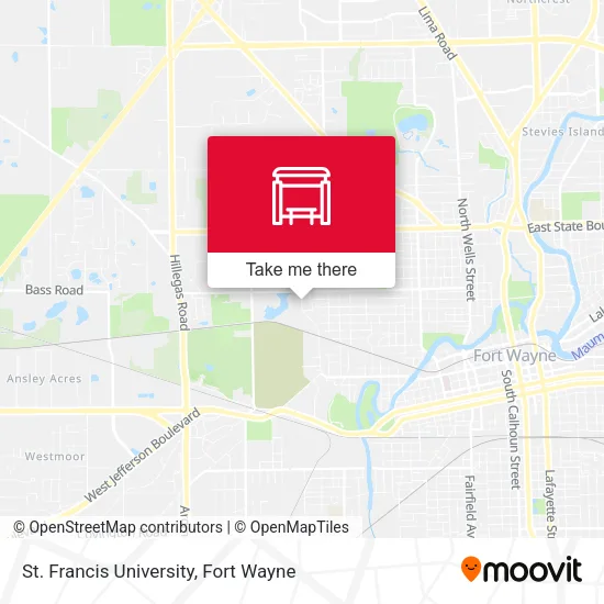 Mapa de St. Francis University