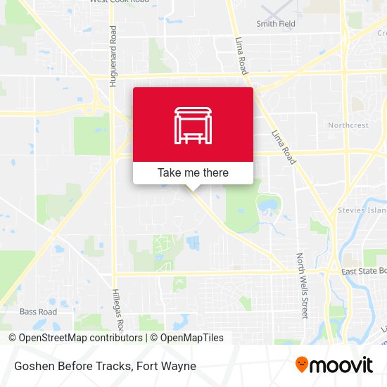 Goshen Before Tracks map