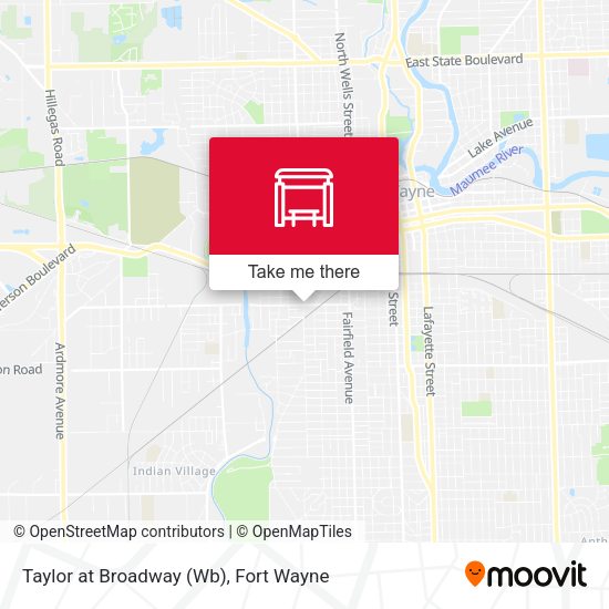 Taylor at Broadway (Wb) map