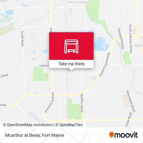 Mcarthur at Beaty map