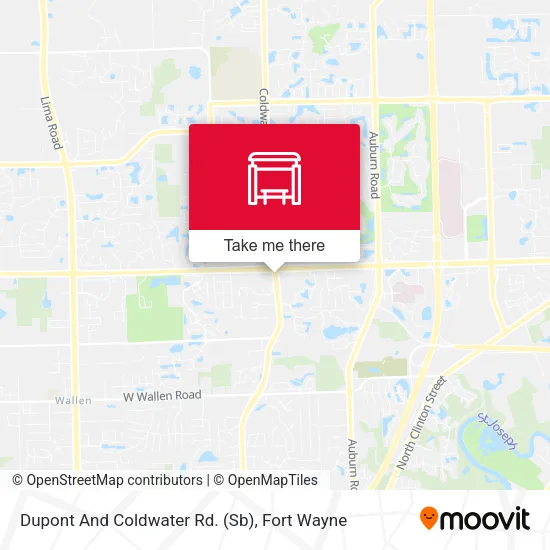 Mapa de Dupont And Coldwater Rd. (Sb)