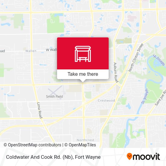 Coldwater And Cook Rd. (Nb) map