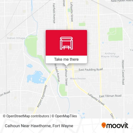 Mapa de Calhoun Near Hawthorne