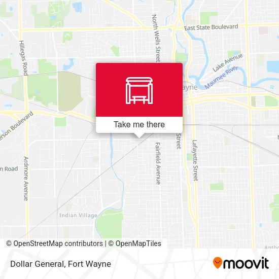 Mapa de Dollar General