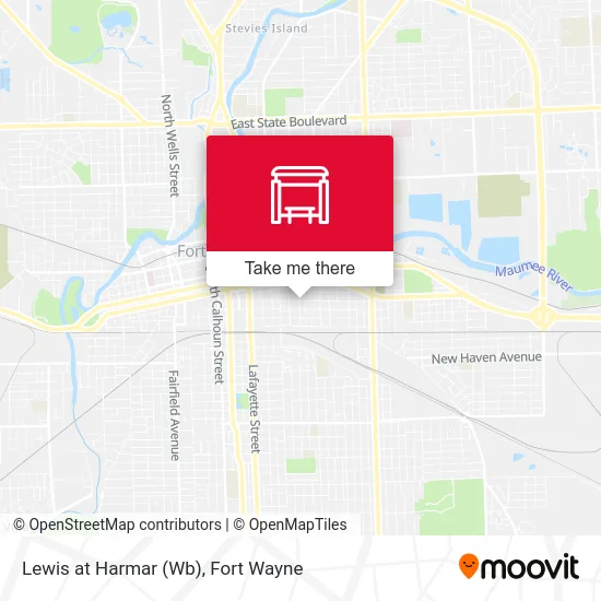 Mapa de Lewis at Harmar (Wb)