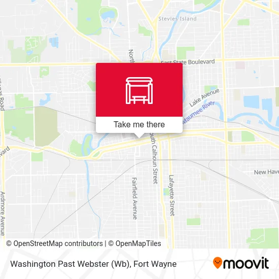 Mapa de Washington Past Webster (Wb)