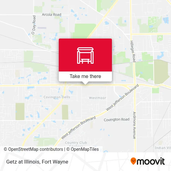 Mapa de Getz at Illinois