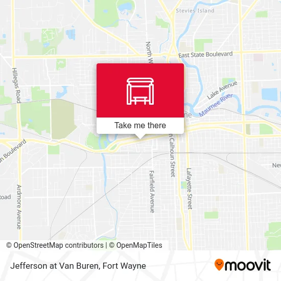 Mapa de Jefferson at Van Buren