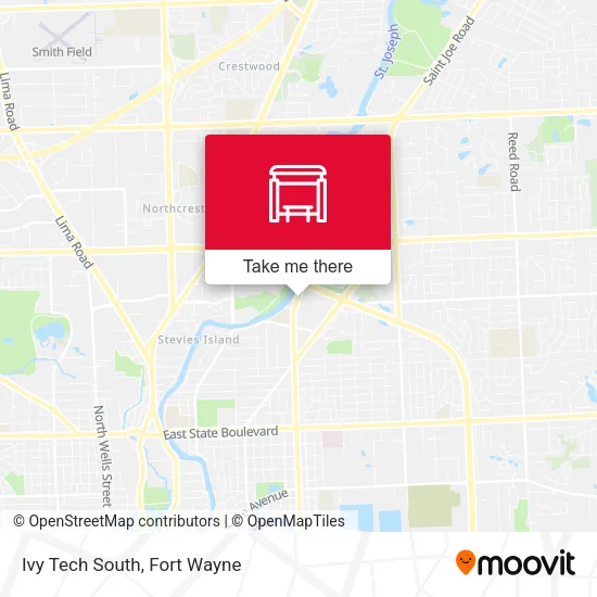 Mapa de Ivy Tech South