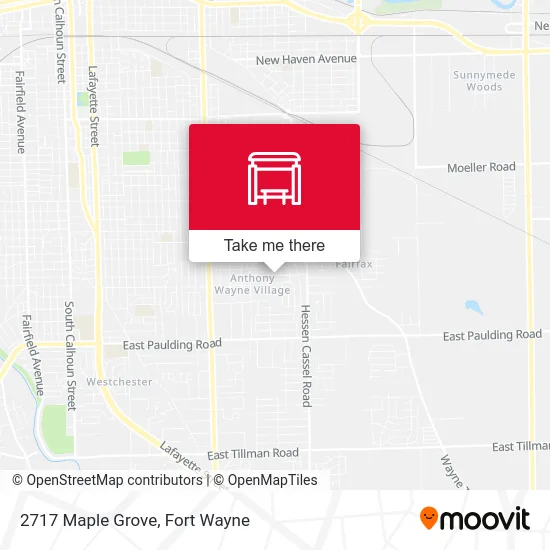 Mapa de 2717 Maple Grove