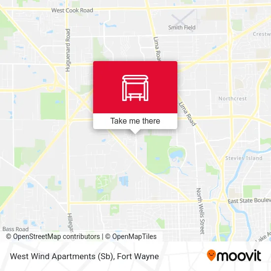 Mapa de West Wind Apartments (Sb)