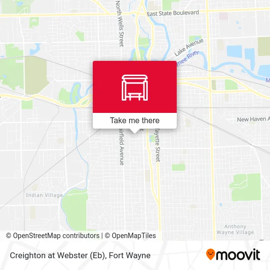 Mapa de Creighton at Webster (Eb)