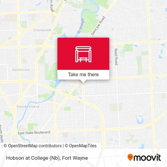 Mapa de Hobson at College (Nb)