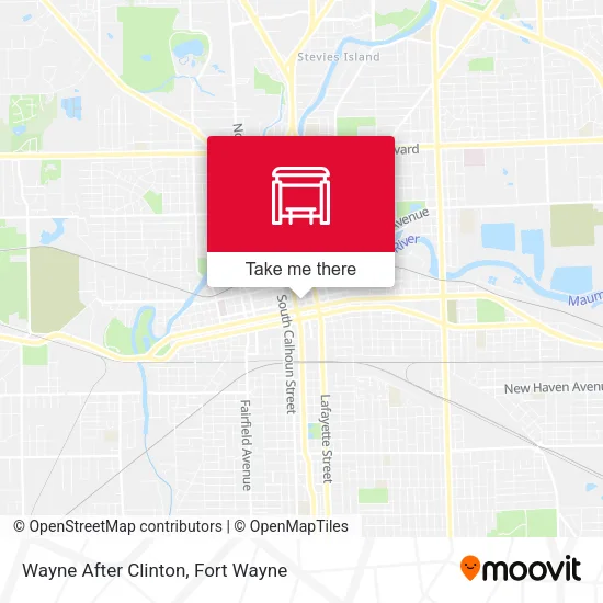 Mapa de Wayne After Clinton