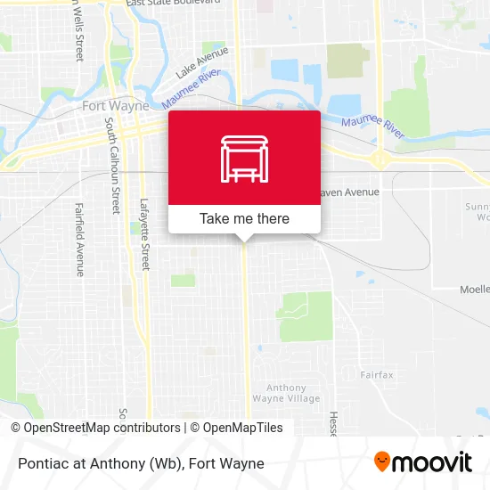 Mapa de Pontiac at Anthony (Wb)