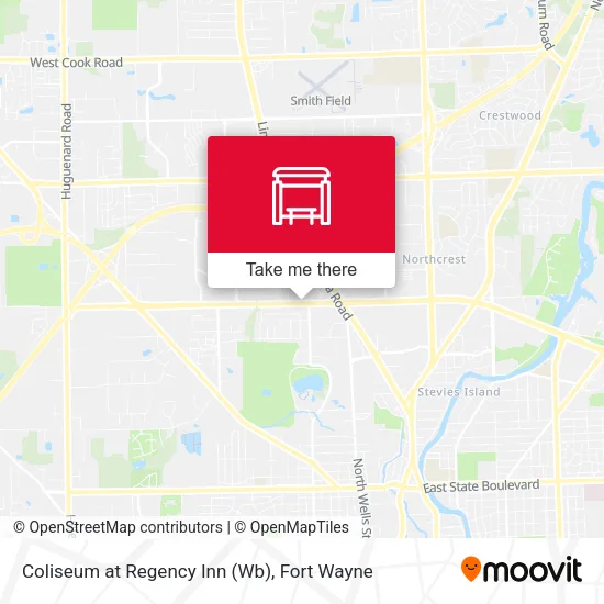 Mapa de Coliseum at Regency Inn (Wb)