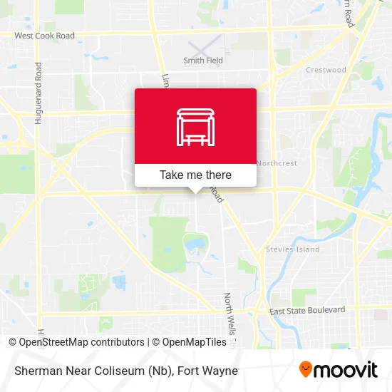 Mapa de Sherman Near Coliseum (Nb)