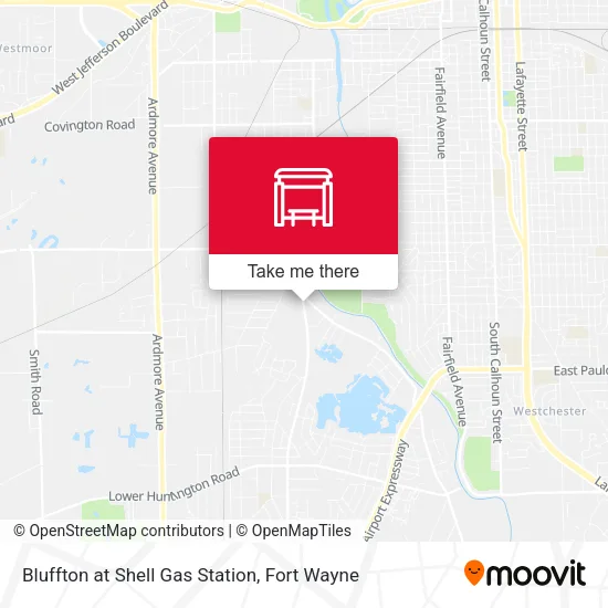 Mapa de Bluffton at Shell Gas Station