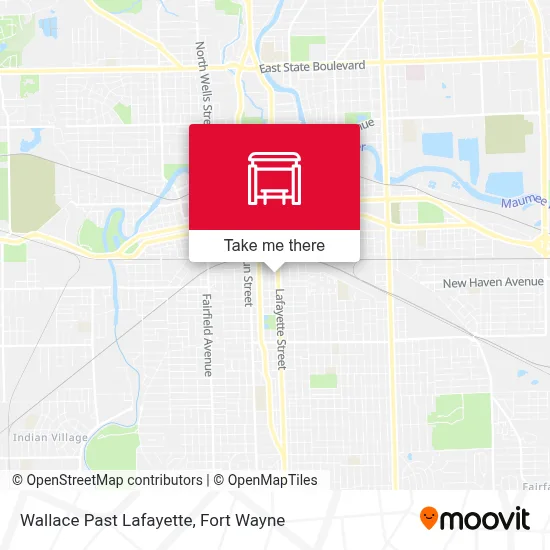 Wallace Past Lafayette map