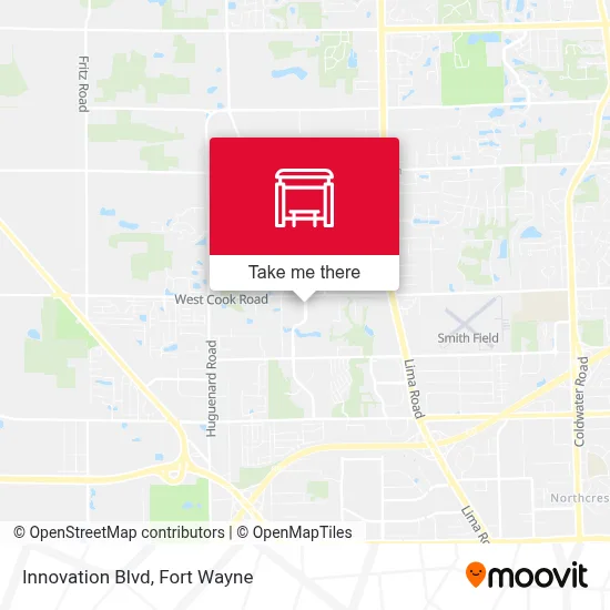 Innovation Blvd map