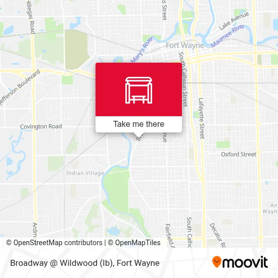 Broadway @ Wildwood (Ib) map