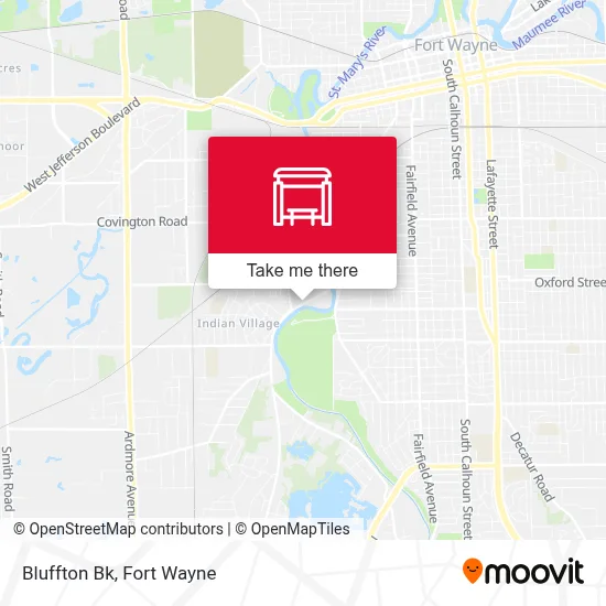 Bluffton Bk map