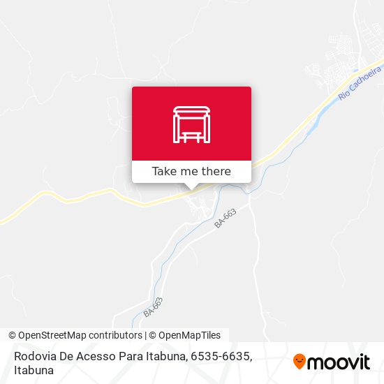 Mapa Rodovia De Acesso Para Itabuna, 6535-6635