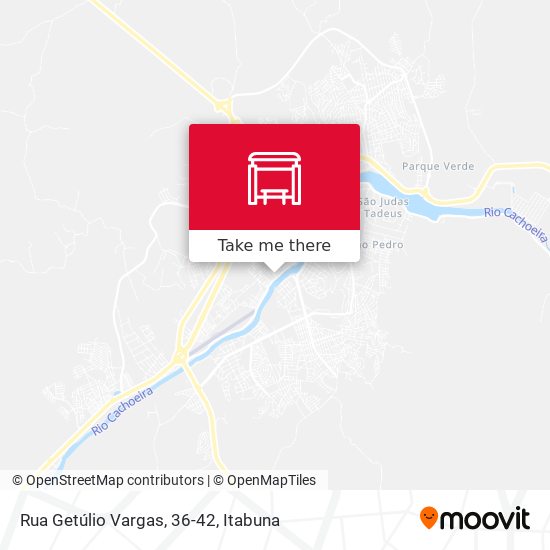 Mapa Rua Getúlio Vargas, 36-42