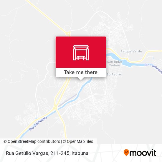 Mapa Rua Getúlio Vargas, 211-245