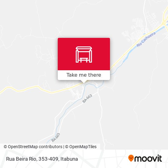 Mapa Rua Beira Rio, 353-409