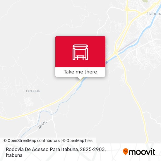 Mapa Rodovia De Acesso Para Itabuna, 2825-2903