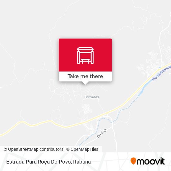 Mapa Estrada Para Roça Do Povo