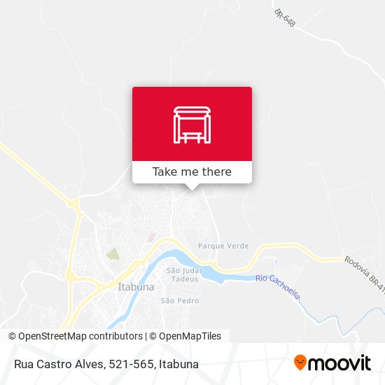 Mapa Rua Castro Alves, 521-565