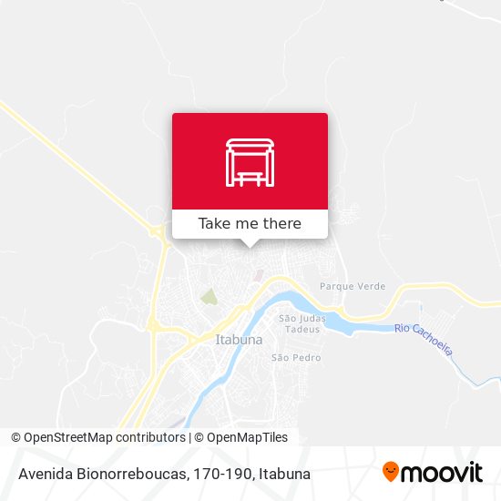 Mapa Avenida Bionorreboucas, 170-190
