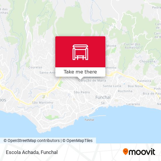 Escola Achada map