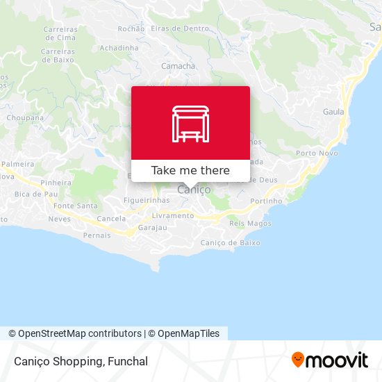 Caniço Shopping map