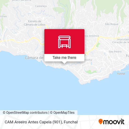 CAM Areeiro  Antes Capela (901) map