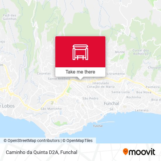 Caminho da Quinta  D2A mapa