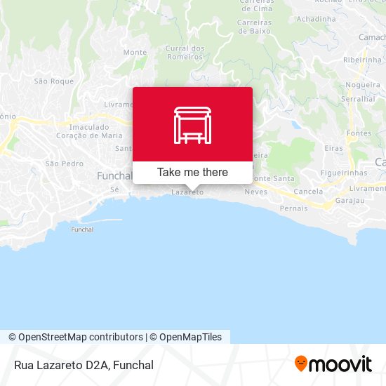 Rua Lazareto  D2A map