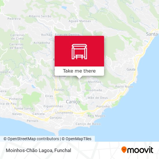 Moinhos-Chão Lagoa map